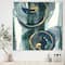 Designart - Mettalic Indigo and Gold II - Posh & Luxe Premium Canvas Wall Art